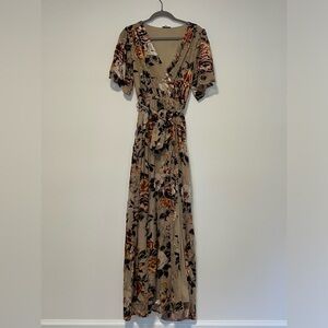 Baltic Born Velvet Appliqué Dress | Size L
